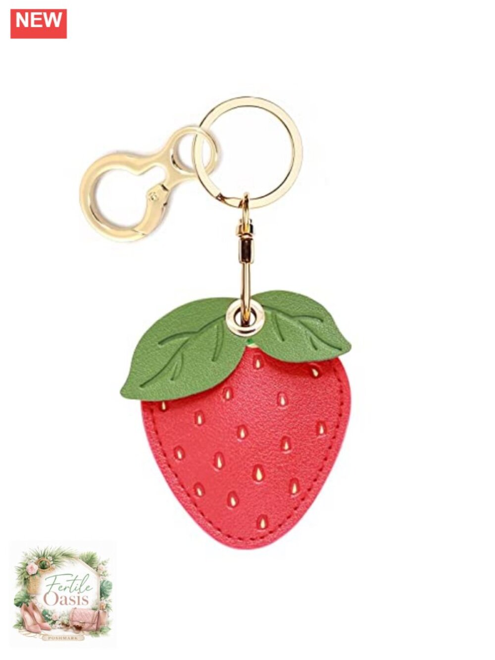 PU Leather AirTag Keychain Holder Protective Case with Clip